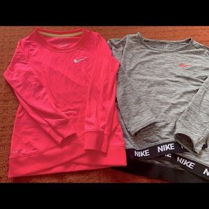 Two Nike dry fit shirts